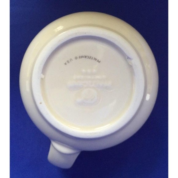 Pfaltzgraff Creamer GARDEN PARTY Pattern Stoneware Pitcher Violets Flowers - Picture 6 of 8